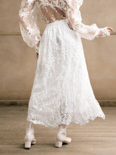 Anewsta Women White A-Line Flared Skirt